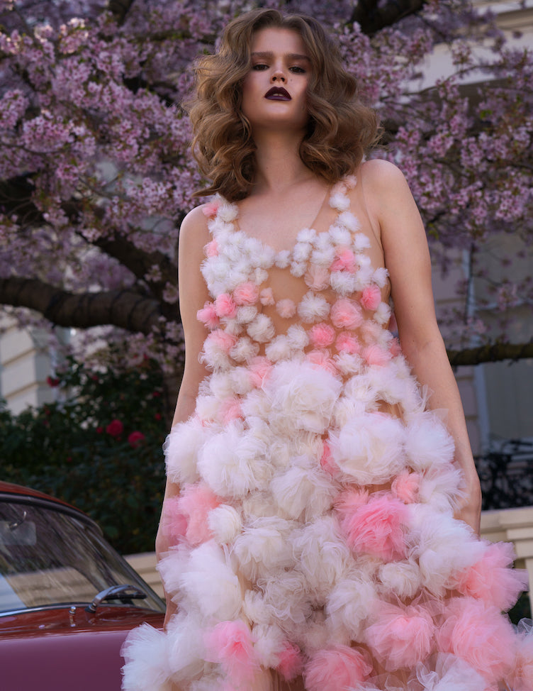 pink cloud dress Pink Cloud Embroidered Dress Medium