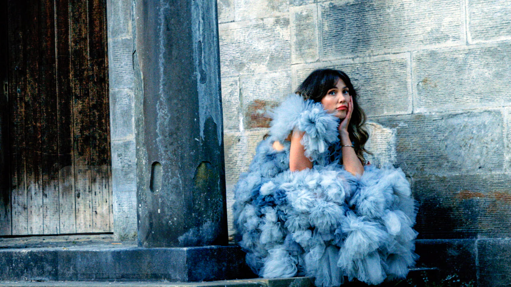 Georgia Cécile wearing The Cloud Dress in her latest music video "He Knew How To Love'