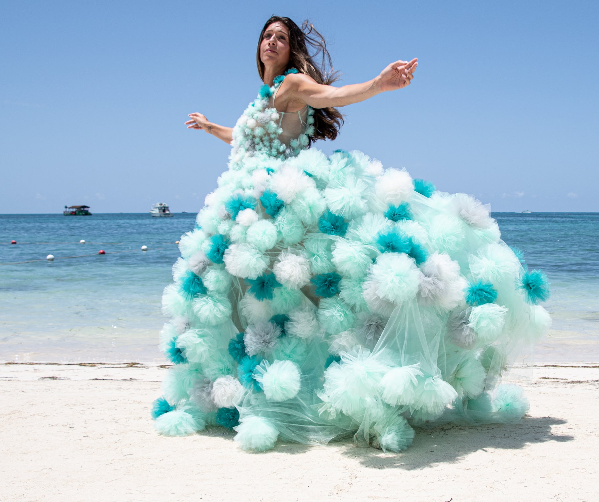 The Green Cloud Dress Inga Kovalerova Couture The Green Cloud Dress Inga Kovalerova Couture